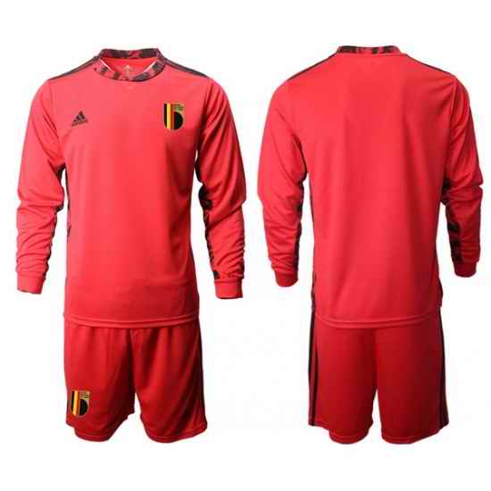 Mens Belgium Long Soccer Jerseys 022